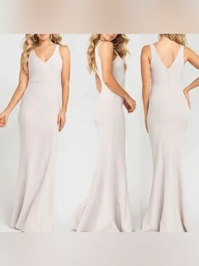 NWT Show Me Your Mumu Morgan Gown Blush Pink Maxi Dress Medium